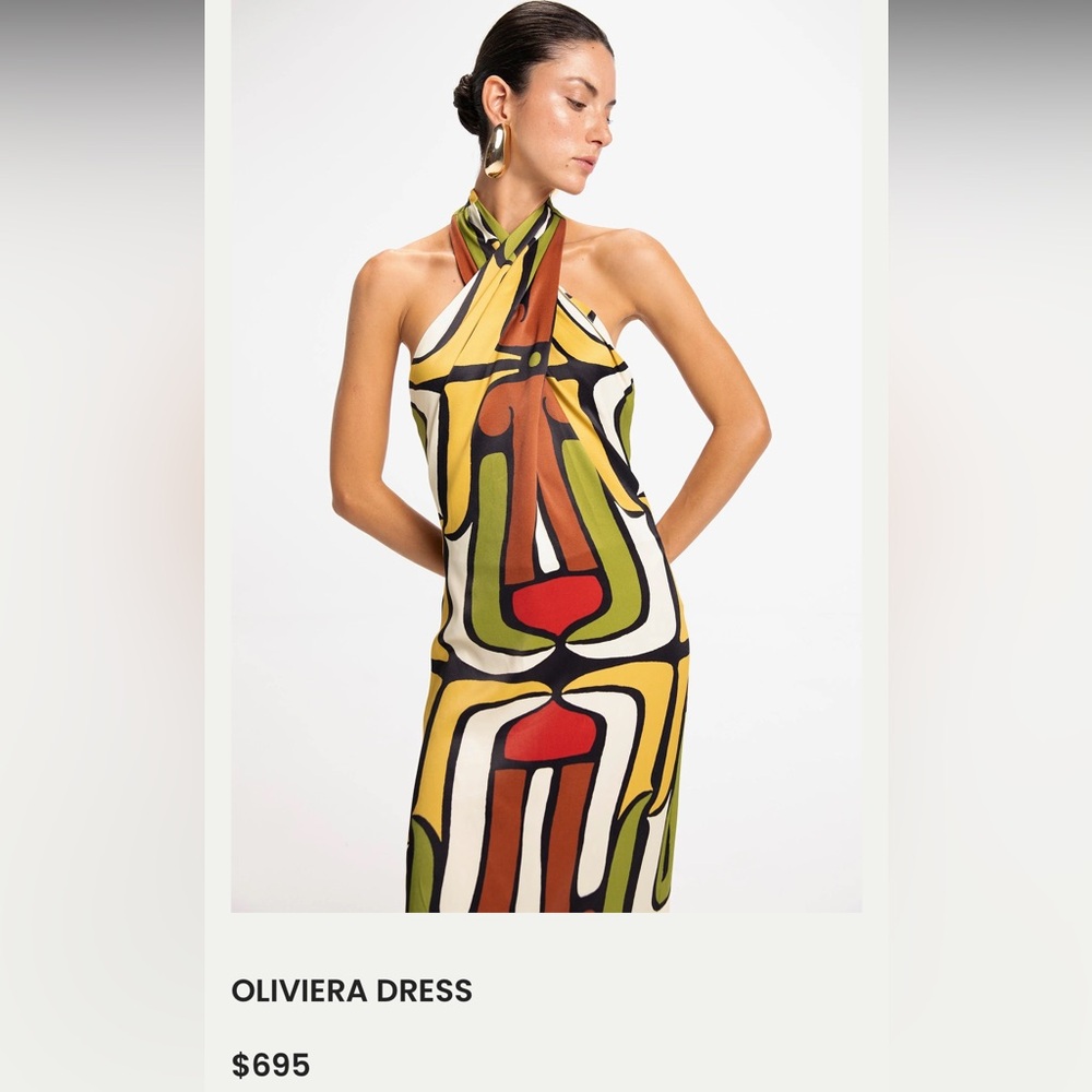 NWT CALA de la CRUZ Oliviera dress - Picture 3 of 12